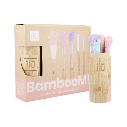 ILU by Tools of Beauty Bamboom makeup brush set