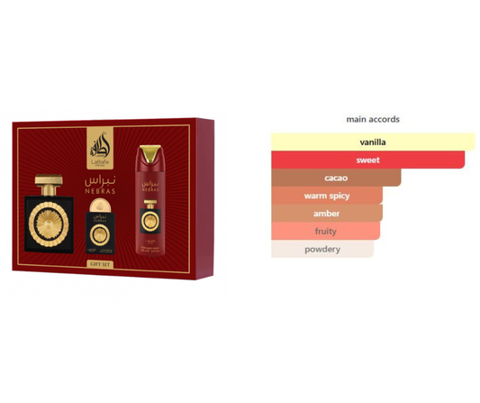 LATTAFA NEBRAS GIFT SET - 3 PIECES