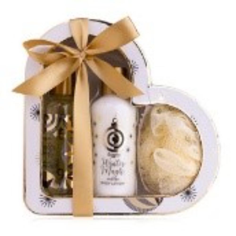 ACCENTRA - BATH SET WINTER MAGIC HEART BOX