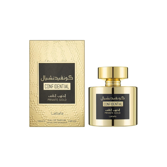 Lattafa Confidential Private Gold  Eau de Parfum For Men and Women