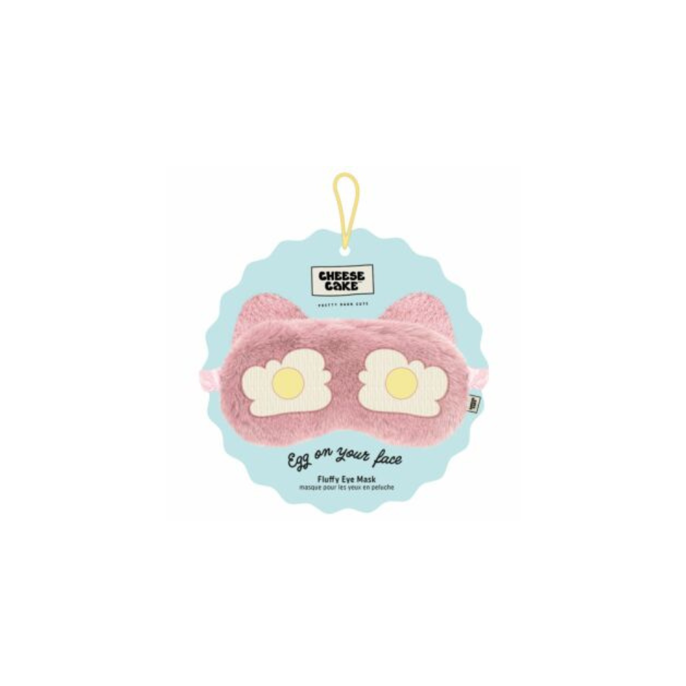 CHEESE CAKE - FLUFFY  SLEEPING EYE MASK PINK
