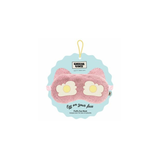 CHEESE CAKE - FLUFFY SLEEPING EYE MASK PINK