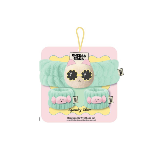 CHEESE CAKE - CAT HEADBAND + WRIST BAND SET