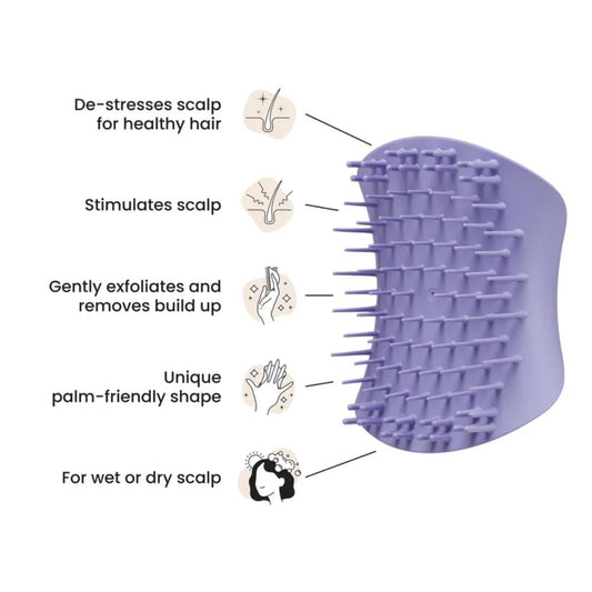 Tangle Teezer Exfoliating & Massaging Scalp brush - Lavender Color