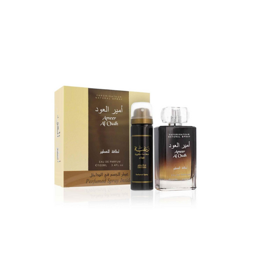 Lattafa Ameer Al Oudh  Gift Set Eau de Parfum 100ml + Deodorant