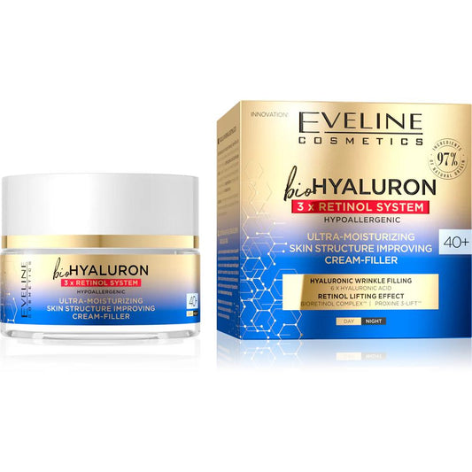 Eveline Cosmetics-Bio Hyaluron - 3x Retinol System 40+