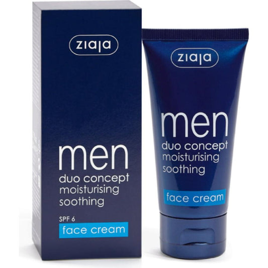 Ziaja Men Duo Concept moisturising soothing SPF6 Face cream 50ml