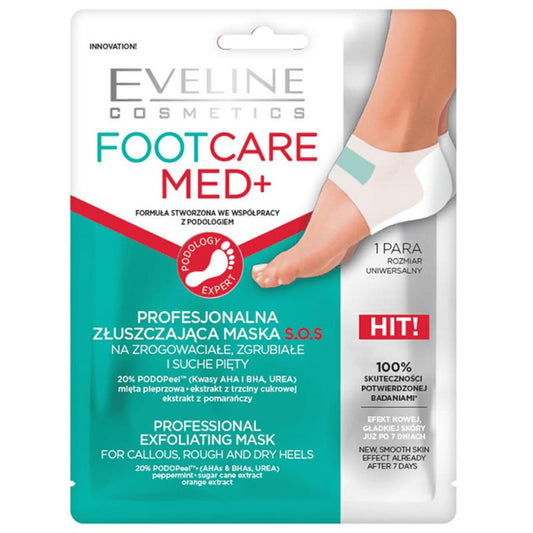 Eveline Cosmetics - Foot Care Med+ Professional Exfoliating Mask