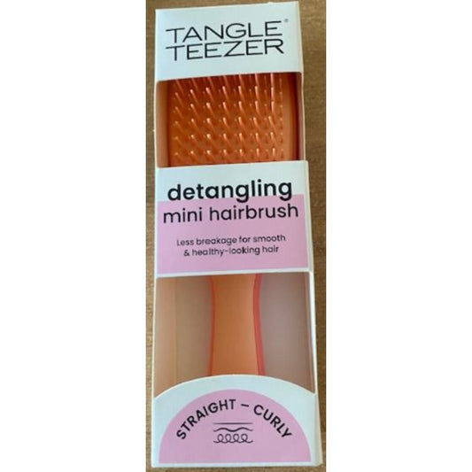 TANGLE TEEZER -  DETANGLING MINI HAIRBRUSH CORAL