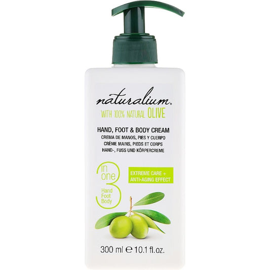 Naturalium Hand, Foot  & Body Cream With 100% Natural Olive - 300ml