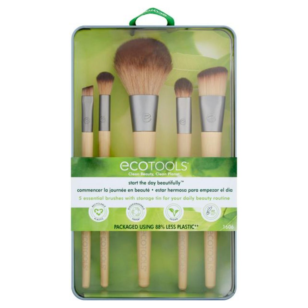Ecotools -  5 essential brushes with storage tin
